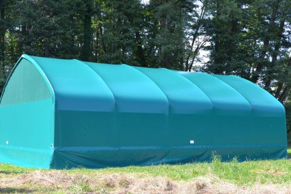 Lagerzelt/Weidezelt mit PVC Dacheindeckung, Vollversion 6m x 10m x 3,85m